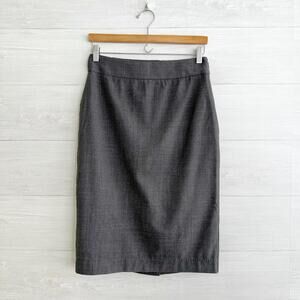 NWT Babaton - Gray Era wool midi skirt high rise, sz 4